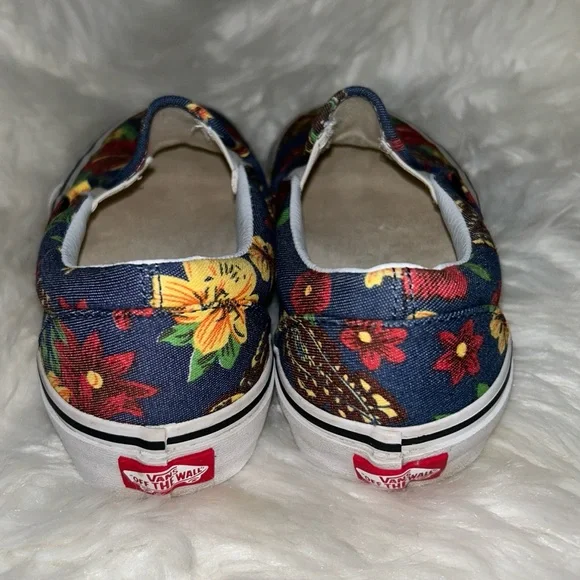 Vans Hawaiian Floral Authentic Tropical Skate Shoes Mens Size 5.5 Ladies 7.0 - Picture 6 of 11